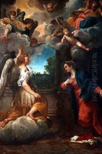 The Annunciation by Agostino Carracci