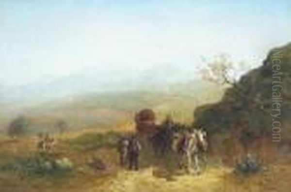 Moorish Shepherds In A Landscape - view 1