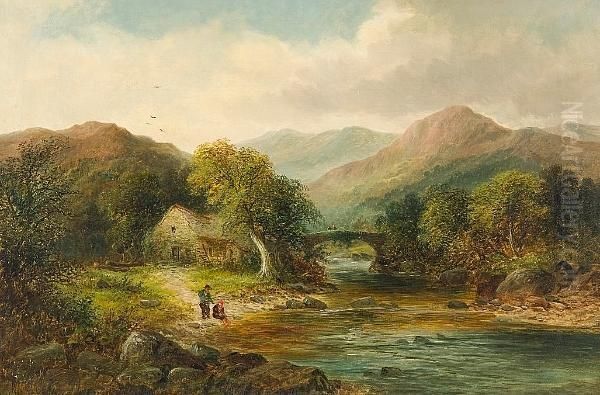 Old Water Mill, On The Lledr, Bettws-y-coed, North Wales - view 1