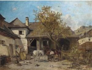 Shoeing The Horses
