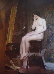 Nude woman by Leon Francois Comerre