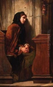 A Time To Reflect by Alfred Elmore