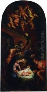Adoration Of The Shepherds by Adam Elsheimer