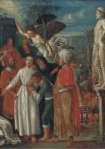 Saint Lawrence Prepared For Martyrdom by Adam Elsheimer