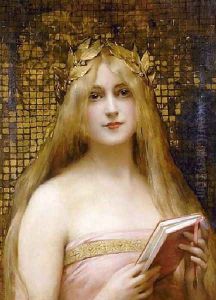 Girl With A Golden Wreath Undated