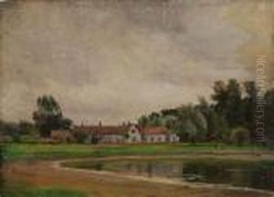 Cottage Landscape by Frank Lewis Emanuel