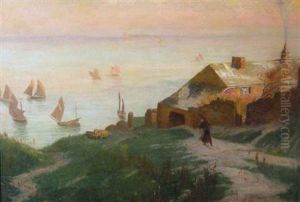 Early Morning On The Coast Of Britain by Frank Lewis Emanuel
