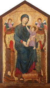 Madonna and Child in Majesty Surrounded by Angels 1270