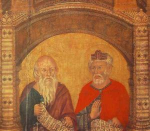 The Madonna in Majesty (Maestà) [detail #3]