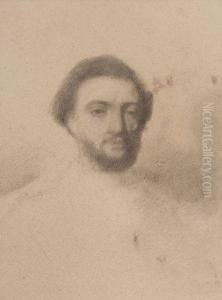 Portrait D'homme. by Achille Emperaire