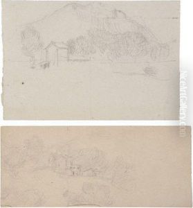 Paysage De La Campagne Aixoise Avec by Achille Emperaire