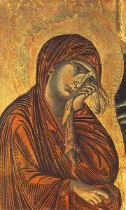 Crucifix (detail) by (Cenni Di Peppi) Cimabue