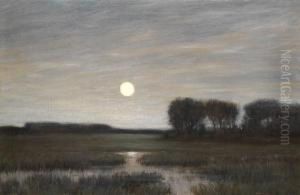 Landschaft Im Mondschein by Am Hans Ende