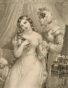 Una Madre Parla A Sua Figlia Seduta Sul Bordo Del Letto by Johann Nepomuk Ender