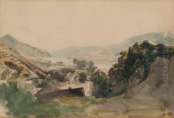 Wachauer Donaulandschaft: Ortsausgang Von Spitz A. D. Donau Mit Ausblick Nach Arnsdorf - view 1
