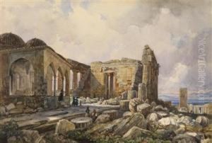 On Theparthenon In Athens by Thomas Ender