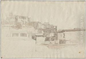Ansicht Einer Stadt In Italien by Thomas Ender