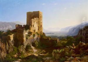 Veduta Presa Dalle Rovine Della 
Fortezza Rattenberg Con La Bassa Valle Dell""""inn Sullo Sfondo