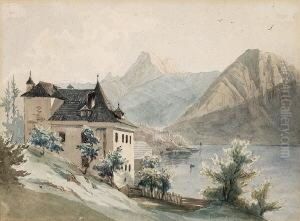 Schloss Grub Am
Hallstatter-see. by Thomas Ender