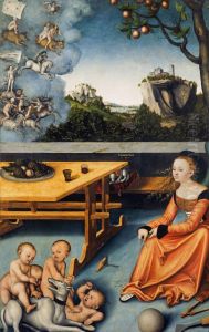 An Allegory of Melancholy 1528 by Lucas The Elder Cranach