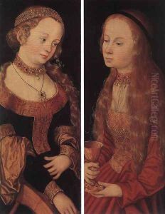 St Catherine Of Alexandria And St Barbara