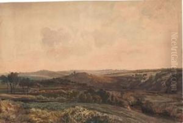 Paysage De Campagne Boise Et Vallonne. - view 1