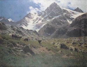 Pejzaz Alpejski, Widok Na Szczyt Grieskogel