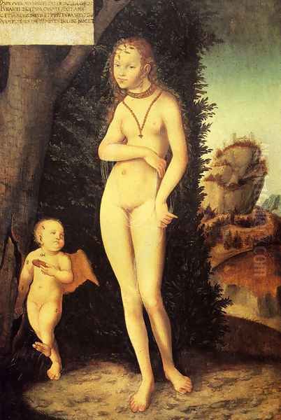 Venus With Cupid The Honey Thief by Lucas The Elder Cranach