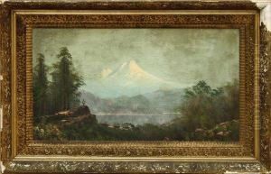 Figure In A Mountain Landscape by John Joseph Englehardt