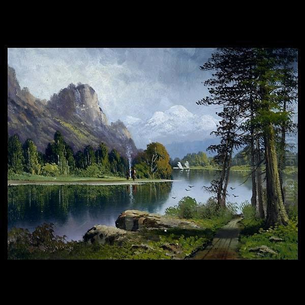 Mountain River Landscape. - view 1