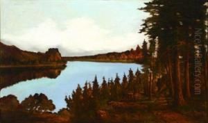 River Landscape, Autumn by John Joseph Englehardt