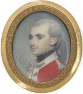 A Young Officer, Possibly
Cavalry, In Scarlet Coat With Whitefacings, Silver Wing, His Powdered
Hair En Queue A Young Officer, Possibly
Cavalry, In Scarlet Coat With Whitefacings, Silver Wing, His Powdered
Hair En Queue