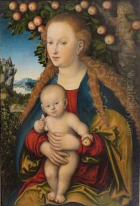 Virgin and Child 1525-30 by Lucas The Elder Cranach