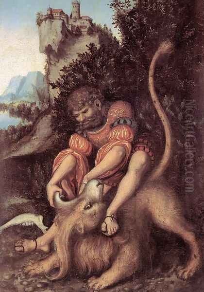 Samson's Fight with the Lion - view 1