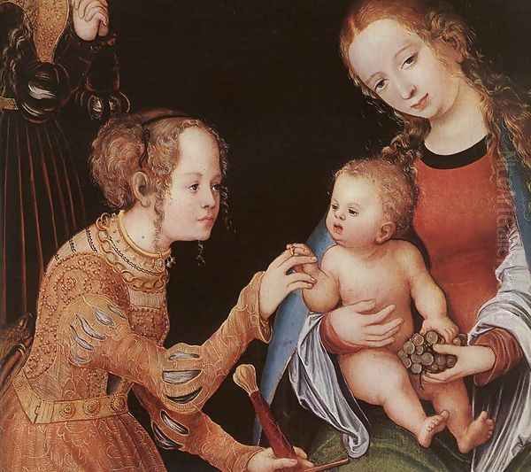The Mystic Marriage of St Catherine (detail) c. 1516 - view 1