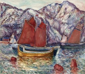 Fjord Landscape With Sailingboats Fjord Landscape With Sailingboats