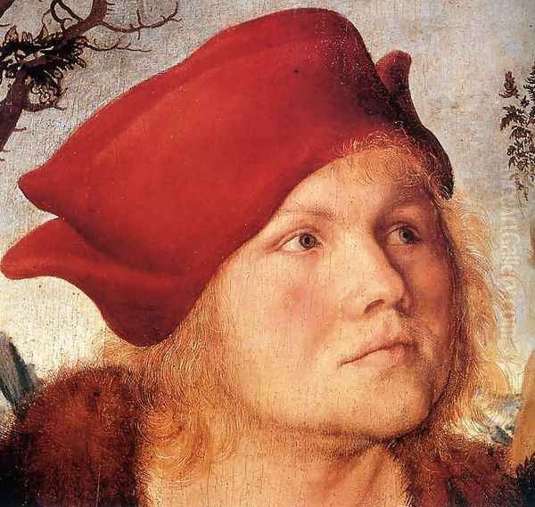 Portrait of Dr. Johannes Cuspinian (detail 1) c. 1502 - view 1