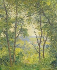 The Vista A Mystic, Connecticut Landscape by Joseph Eliot Enneking