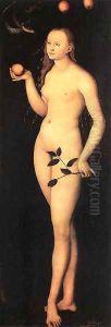 Adam and Eve 1528 2 by Lucas The Elder Cranach