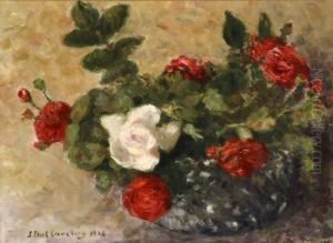 Still Life Of Roses by Joseph Eliot Enneking