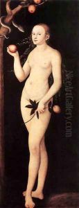 Adam and Eve 1531 3 by Lucas The Elder Cranach