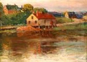 Afternoon Sun, Millpond, Brookline, Ma