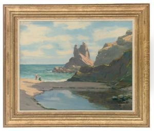 Children Playing On The Shore - view 1