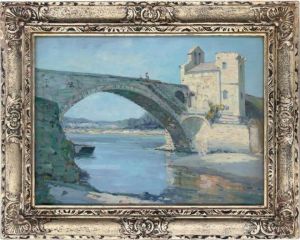 Pont St-benezet, Avignon by Augustus William Enness