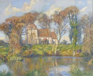 St Michael The Archangel Church, Penhurst, Sussex by Augustus William Enness