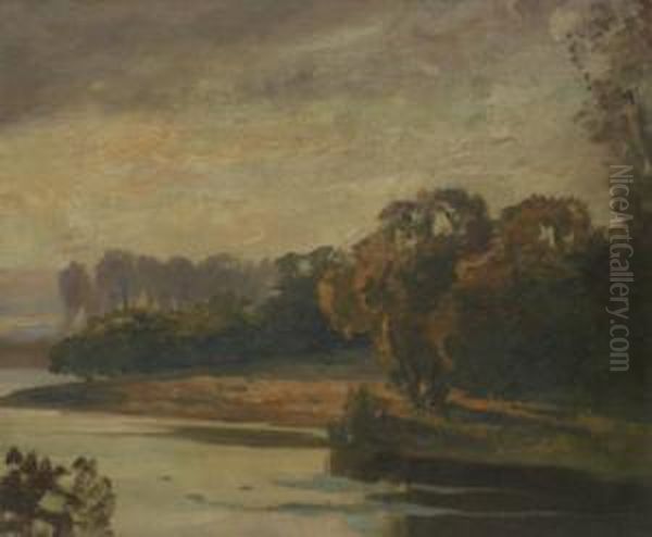 Wooded Lakeside Scene - view 1