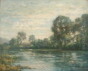 A Wooded River Landscape A Wooded River Landscape