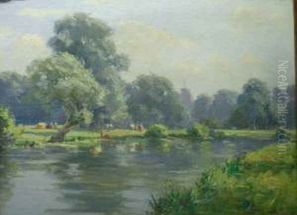 Pastoral River Scene - view 1