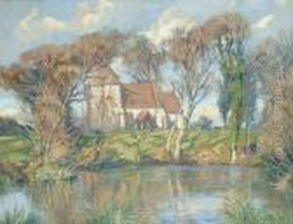 Sussex Church In An Autumnal Landscape - view 1