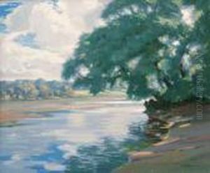 Sunshine And Shade On The River Test